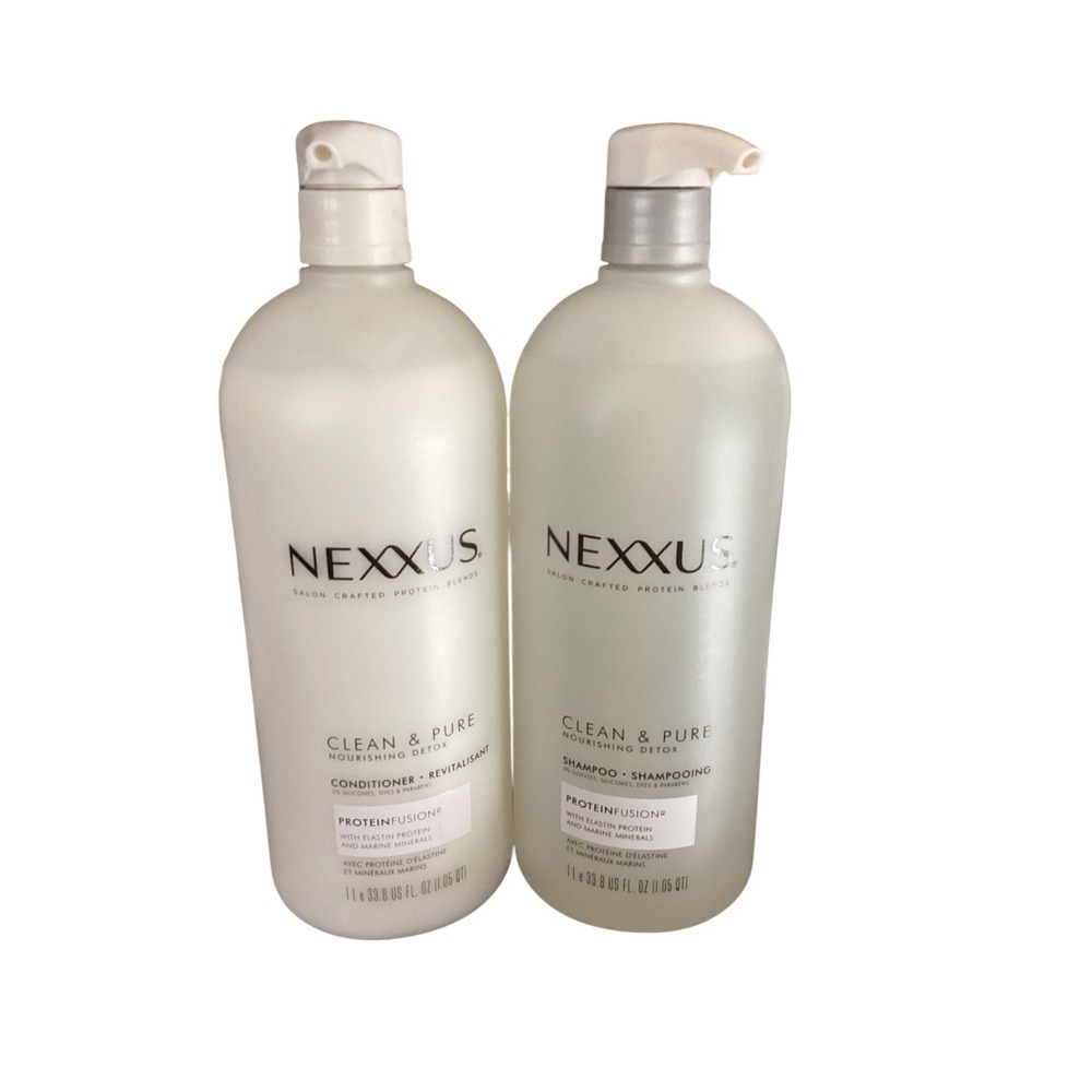 Nexxus Clean & Pure Nourishing Detox Shampoo and Conditioner Set 33.8oz Pumps